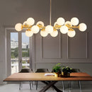 Люстра підвісна золота L-91 cm G9*16 Gold Kink Light 260135-100007314