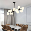 Люстра підвісна чорна L-91 cm G9*16 Black Kink Light 260135-100007315