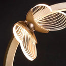 Люстри підвісні золоті D-60 cm / D-80 cm Led 3000К-6000K Gold Butterflies 260518-100008019
