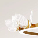 Люстри підвісні золоті D-60 cm / D-80 cm Led 3000К-6000K Gold Butterflies 260518-100008019
