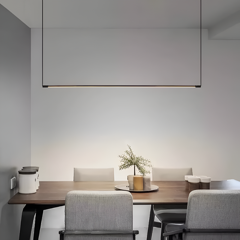 Підвісний світильник чорний лінійний 4000K L-100 сm Led 20W / L-120 cm Led 30W Pipeline Black 250358-100004291