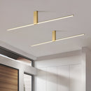 Люстра L-90 cm Led 10W 3000К Gold Ceiling Linear 260828-100008637