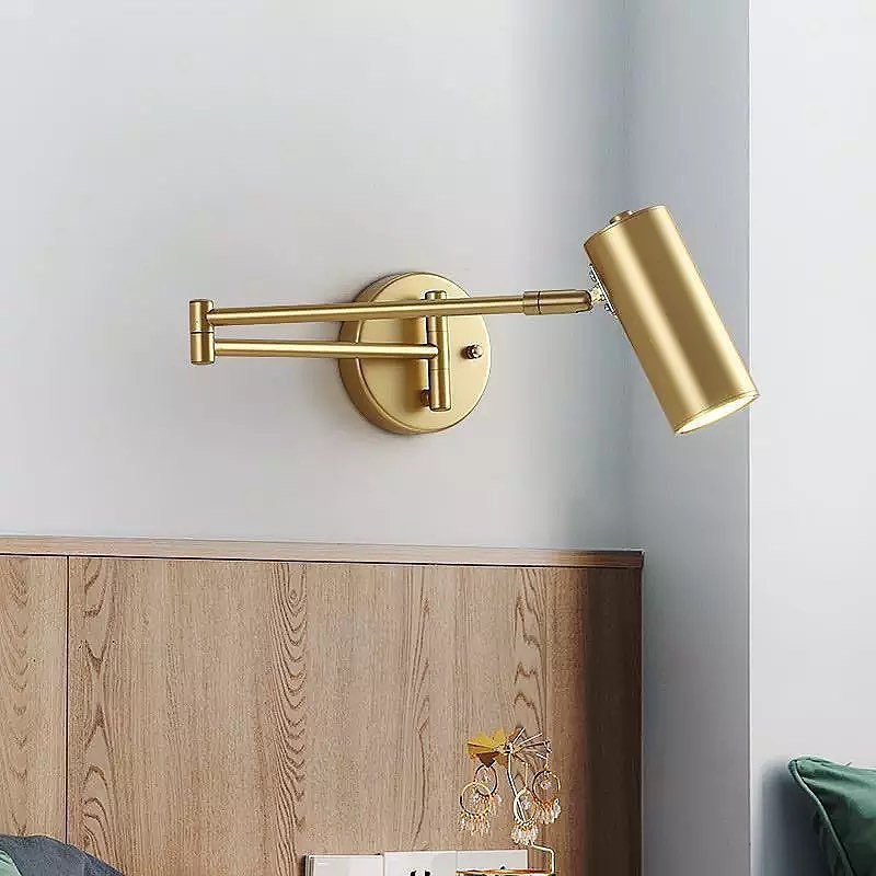 Бра поворотне чорне L-60 cm D-7 cm GU10 Black/Gold Turn 220522-100000760