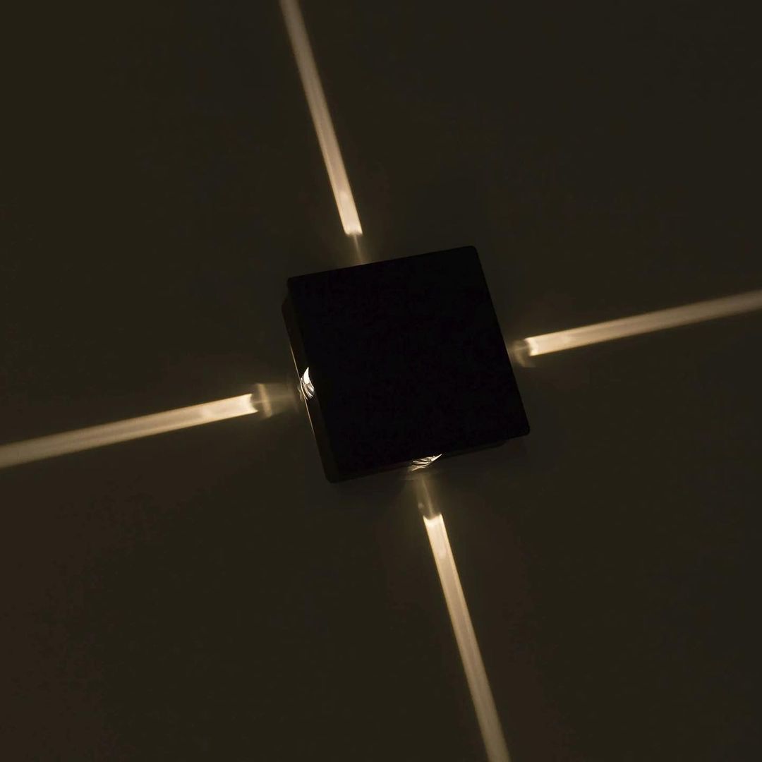 Бра чорне квадратне W-15 cm Led 16W Black Square 230526-100002045