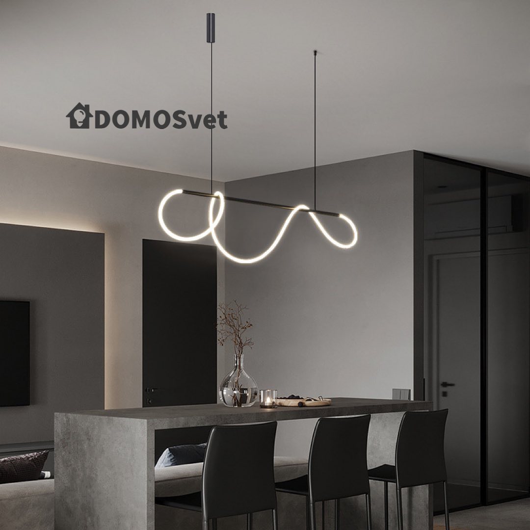 Підвісні люстри Rope 4000K Black 230628-100002175