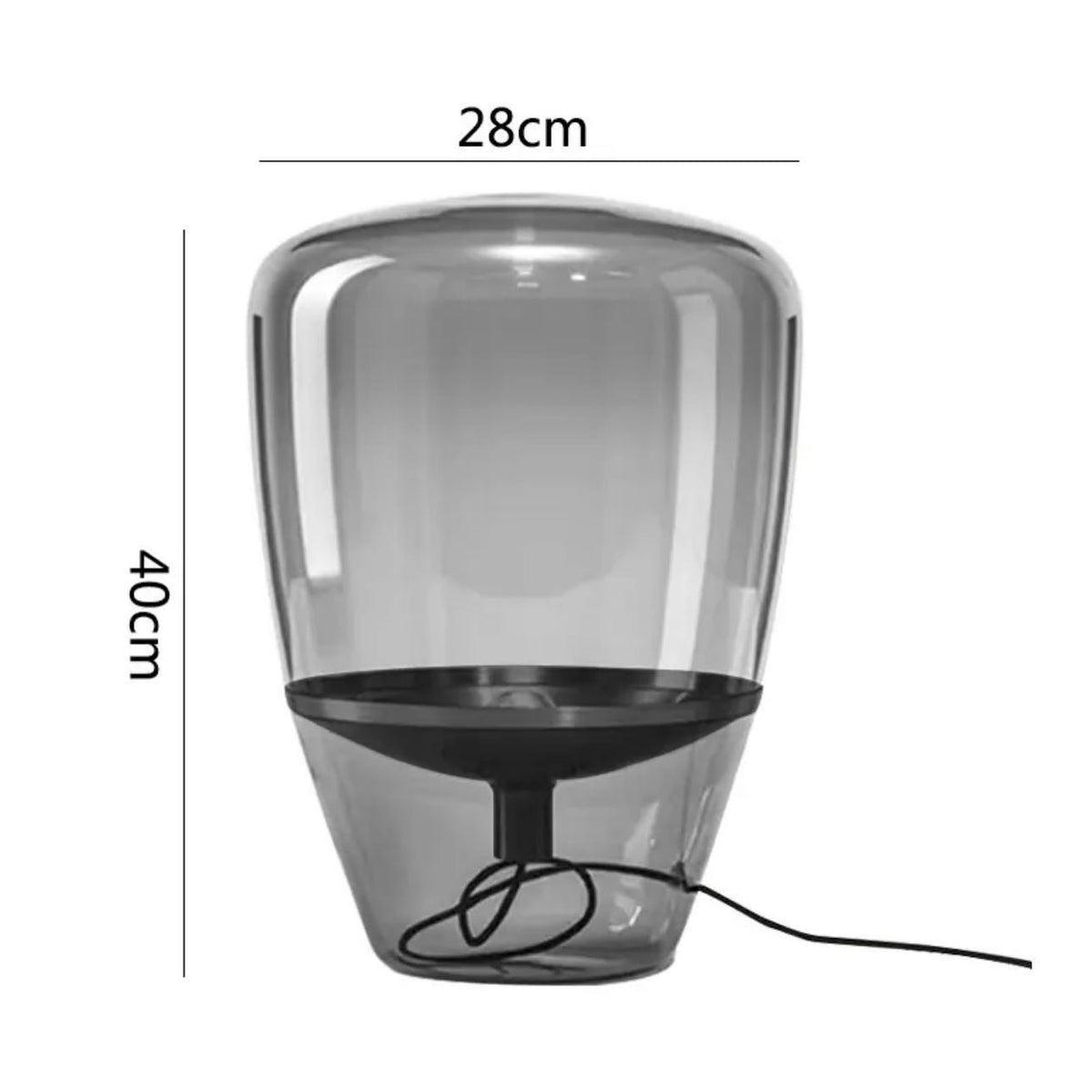 Настільні лампи Olympic bowl Grey / Transparent / Amber 230658-100002198