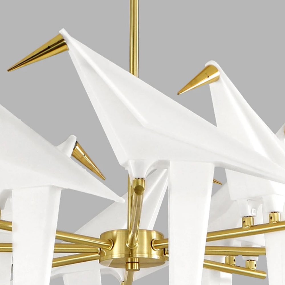 Люстра Birds 8 Origami Perch Gold+White D800 230718-100002304