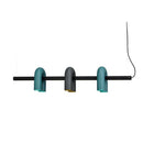 Люстра з рухомими світильниками L-120 cm Led 20W 4000K H-25-120 cm Black+Green Track lamp 251218-100006971