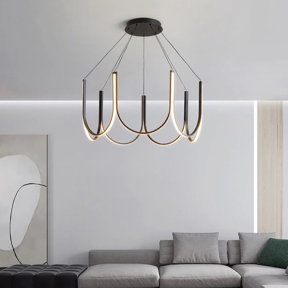 Люстра U-lamp D-65 см D-80 см Black 230758-100002388