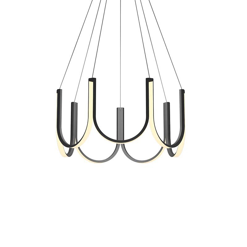 Люстра U-lamp D-65 см D-80 см Black 230758-100002388