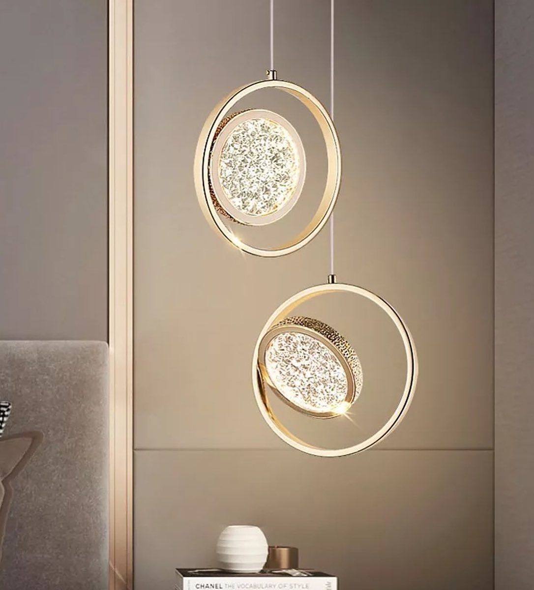 Підвісний світильник Jewel D-23,5 см 8W 3000K-6000K Gold 230822-100002452