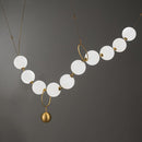 Люстра Beads lamp L-150 см 50W 4000К White + Gold 230818-100002458