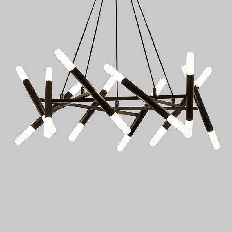 Люстра Sticks Matte black 20*G4 D-75 см H-55-100 см 230958-100002478
