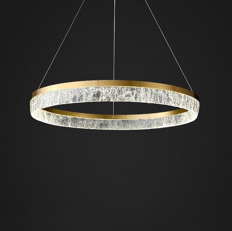 Люстра Golden snow ring D- 40 см / D-60 см / D-80 см 34W 3000K-4500K-6000K Gold 230918-100002483