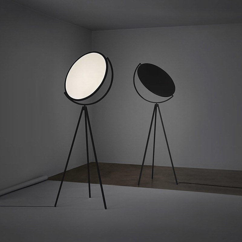 Торшер Moon floor lamp D-50 см Н-175 см 30W Black / White 230958-100002493