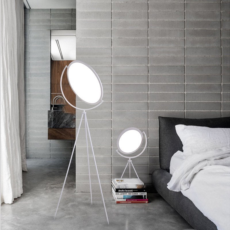 Торшер Moon floor lamp D-50 см Н-175 см 30W Black / White 230958-100002493