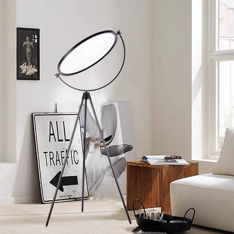 Торшер Moon floor lamp D-50 см Н-175 см 30W Black / White 230958-100002493