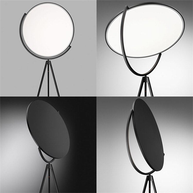 Торшер Moon floor lamp D-50 см Н-175 см 30W Black / White 230958-100002493