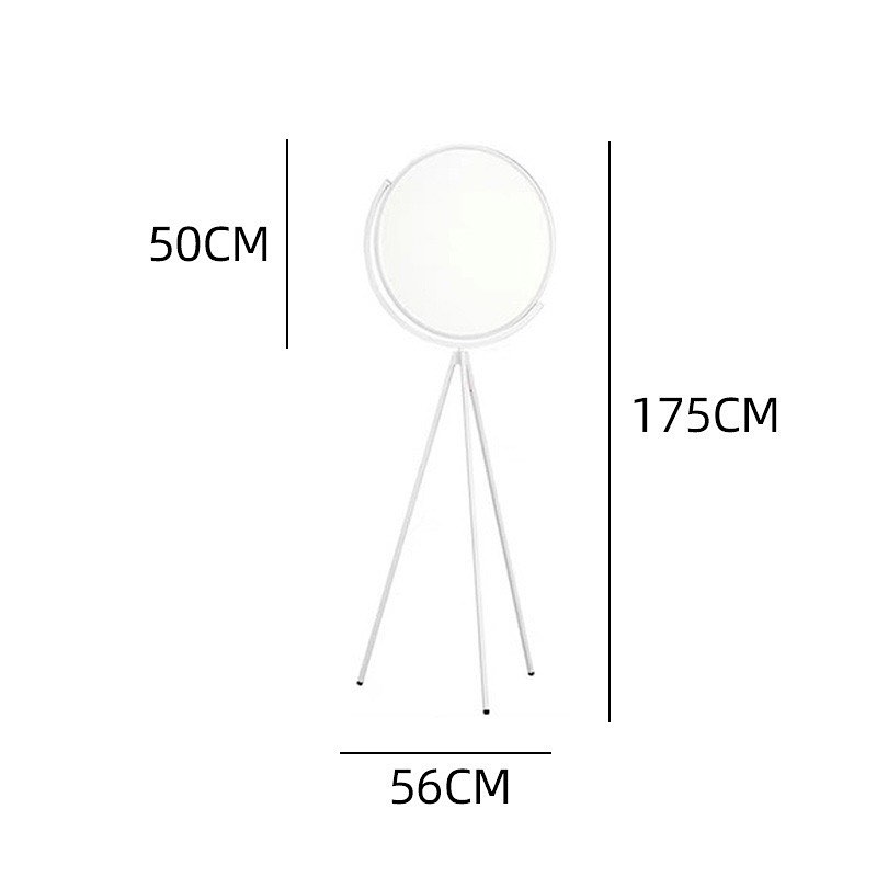 Торшер Moon floor lamp D-50 см Н-175 см 30W Black / White 230958-100002493