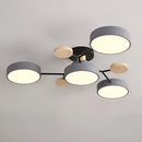 Люстра Wooden Ceiling на 3+1 лампи 4100К White/Grey DS-Design 230958-100002587