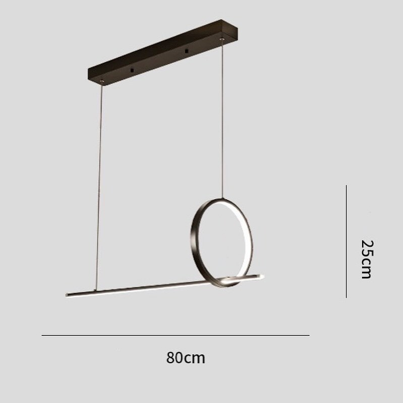 Люстра Mr Hoops 3 L-80 см H-175 см 3000К-4500К-6000К Black 231018-100002633