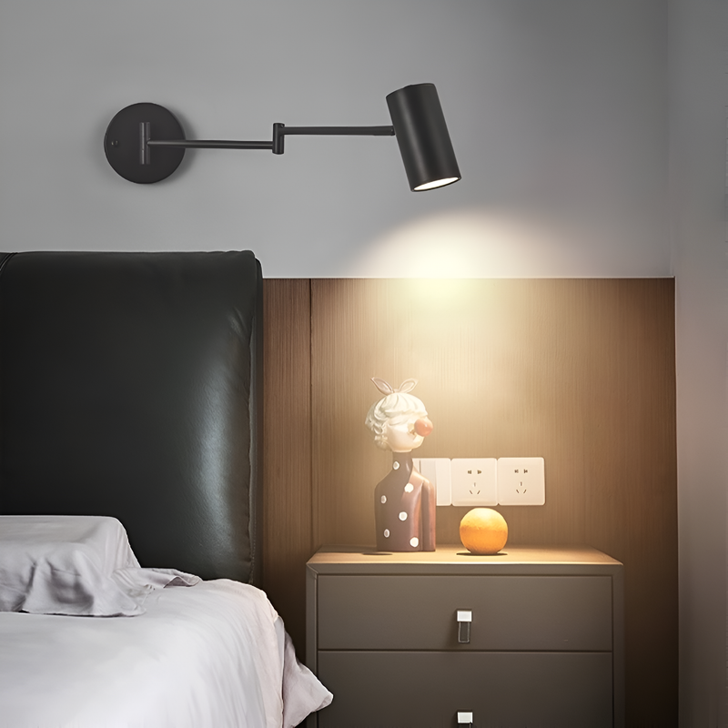 Настінний світильник поворотний L-60 cm чорний / золотий Tune Lamp E27 Black / Gold 231058-100002645