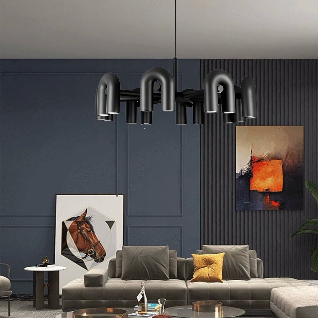 Підвісні світильники 4000К D-60 cm Led 28W / D-80 cm Led 42W / D-100 cm Led 56W Black Track Lamp 231018-100002692