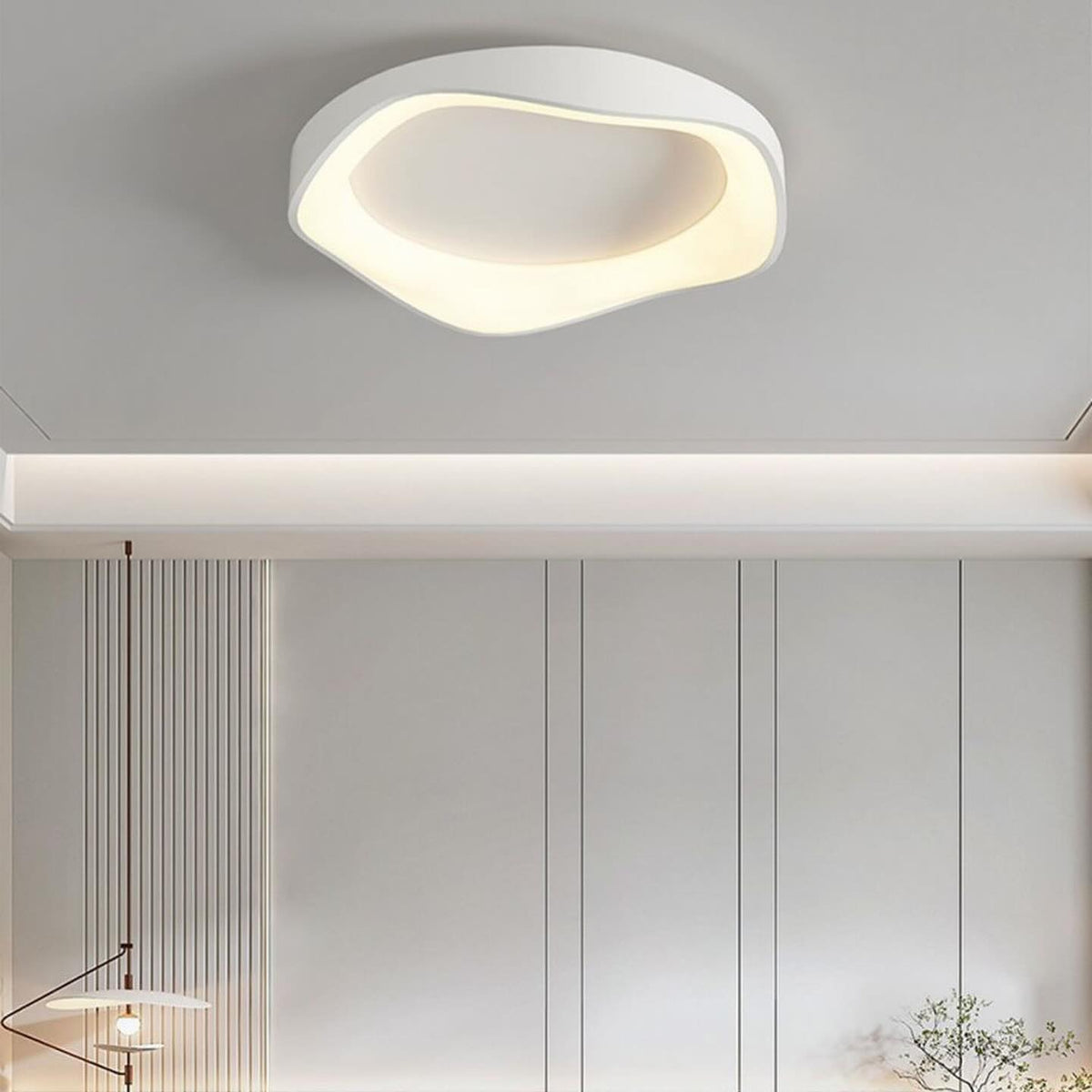 Стельовий світильник Ceiling wave White D-42 cm/ D-52 cm DS-Design 231158-100002756