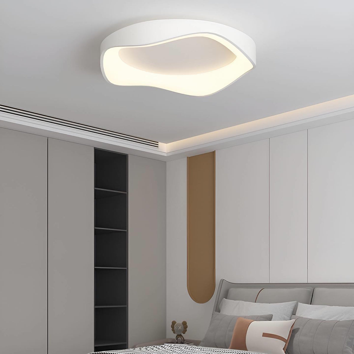 Стельовий світильник Ceiling wave White D-42 cm/ D-52 cm DS-Design 231158-100002756