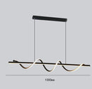 Люстра підвісна хвиляста Gemo wave L-100 / L-120 Black / Gold  231118-100002830