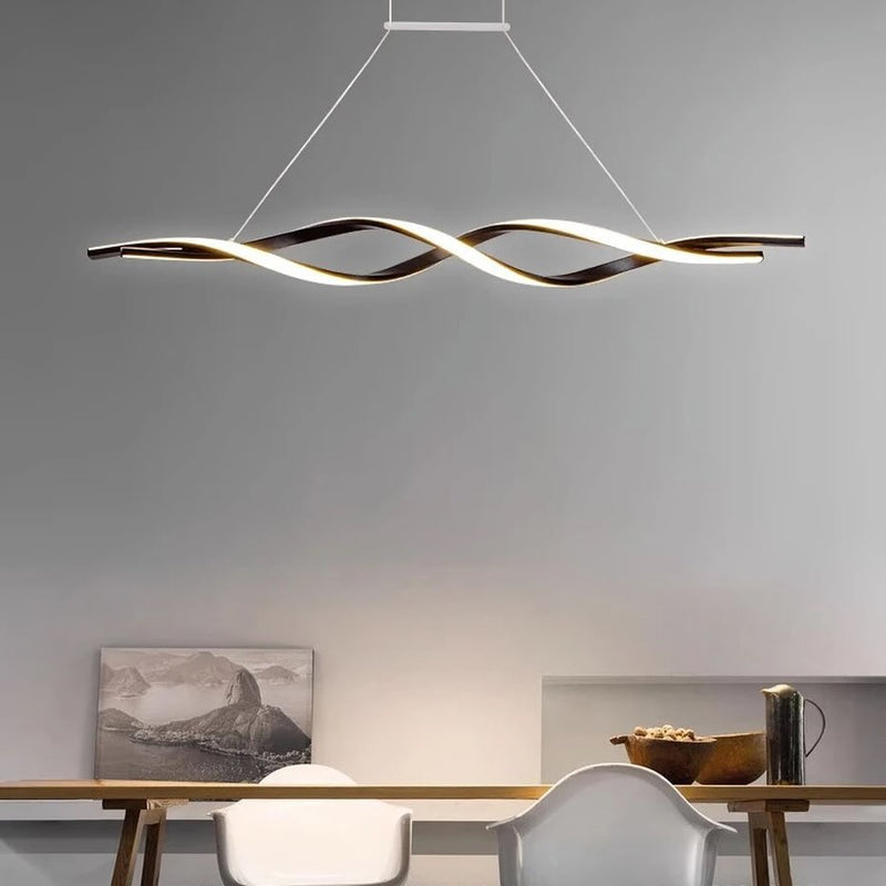 Люстра Gemo Wave 2 Led Gold / Black L-100 см / L-120 см 231118-100002838