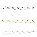 Люстра Wave long Gold / Black / White 45W 4000K L-120 см 231236-100002876