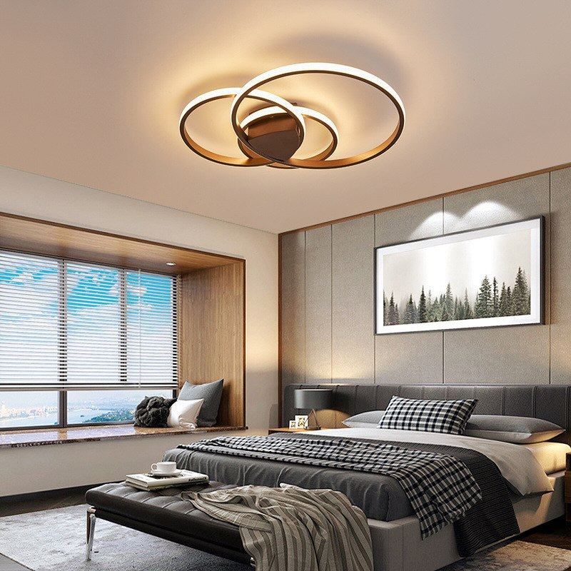 Стельові люстри з пультом Ceiling ring D-30+40+50 см 3000К-4000К-6000К Black / White / Silver 240119-100002933