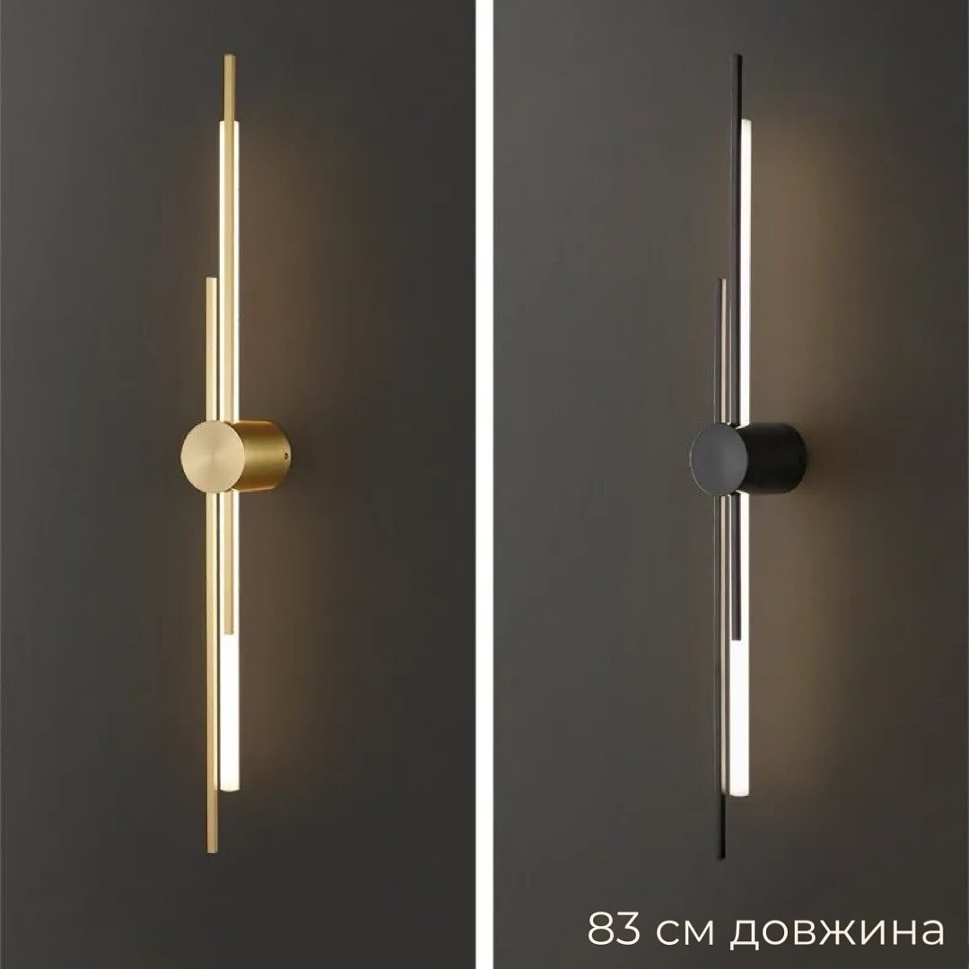 Бра Three lines Black L-42 см / L-63 см / L-83 см / L-103 см 3000К-6000К 240119-100002947