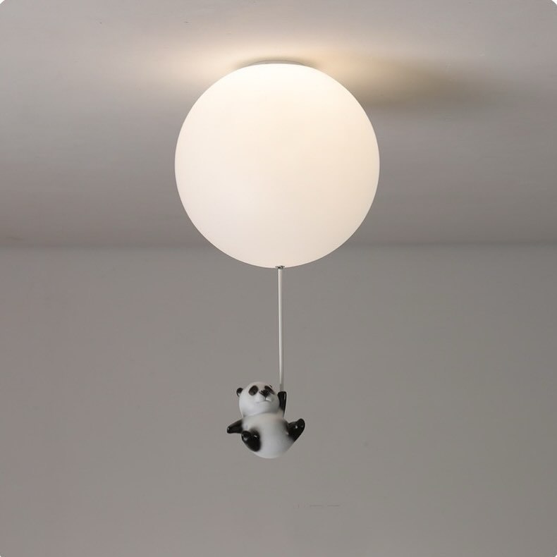 Люстра Panda ball D-20 см / D-25 см  3 варіації фігурок Пандочок White 240119-100002949
