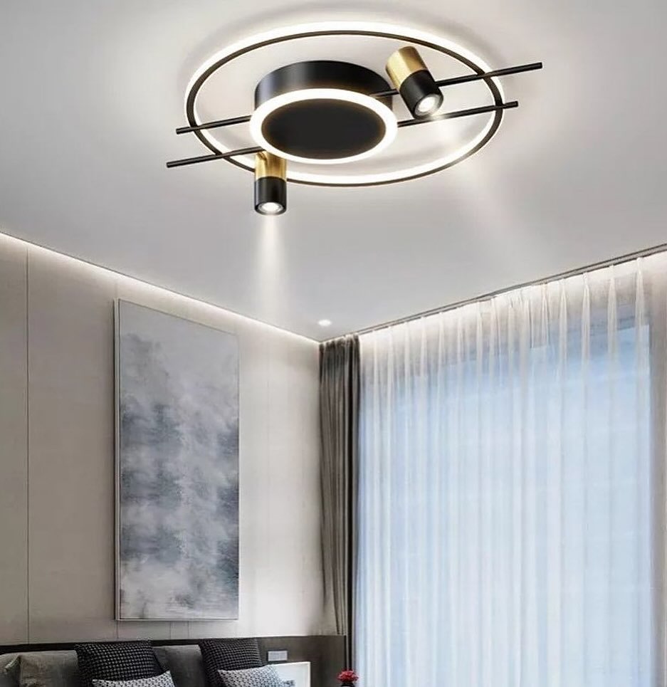 Стельова люстра Ceiling Shine D50 3000К-6000К Black+Gold DS-Design 240158-100002969