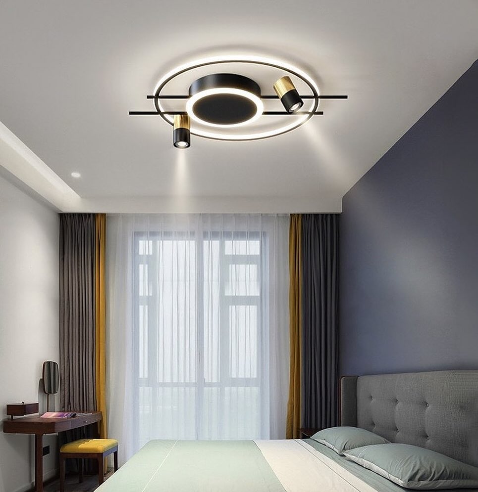 Стельова люстра Ceiling Shine D50 3000К-6000К Black+Gold DS-Design 240158-100002969