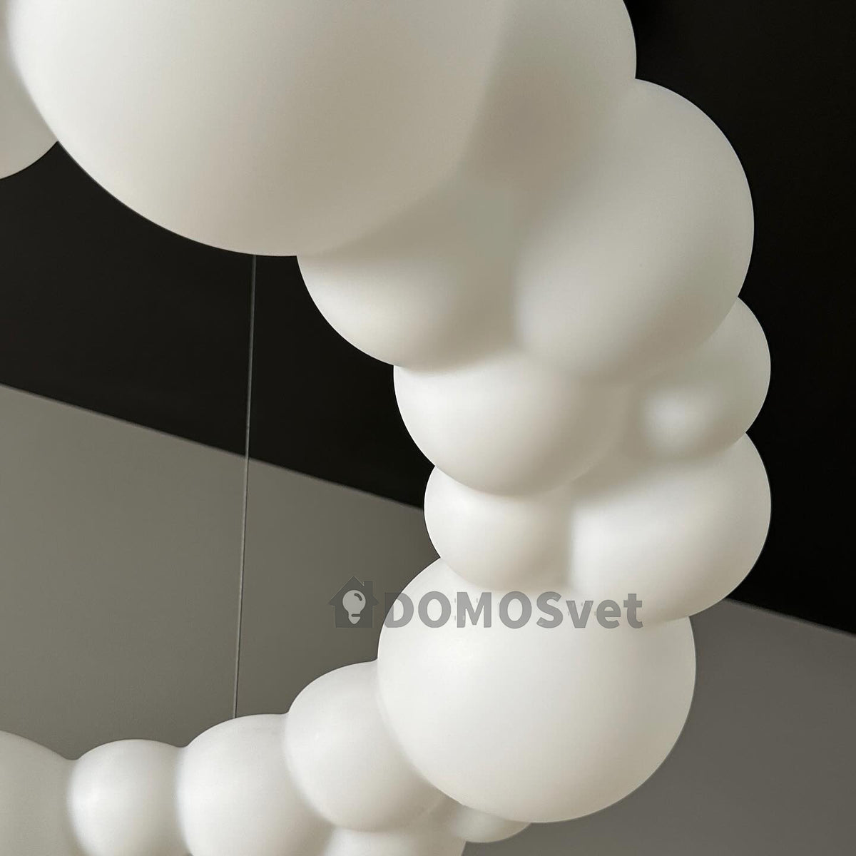 Підвісна люстра біла D-49 cm/ D-68 cm/ D-87 cm Led 72W/ 120W/ 160W White Cloud lamp 240158-100002970