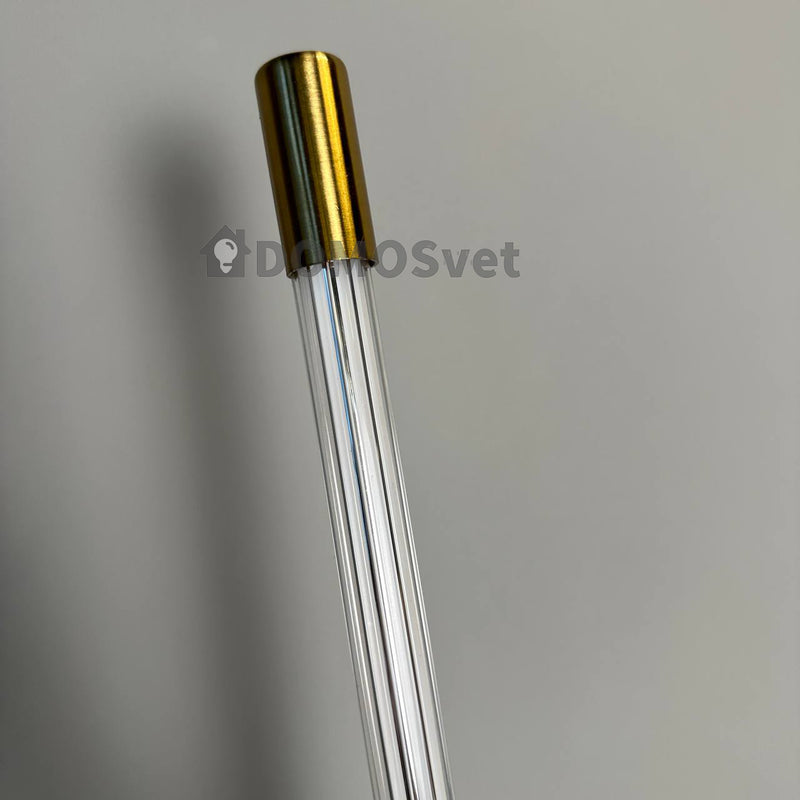 Бра Pipe line glass L-63/ L-84 4000K Gold+Transparent DS-Design 240158-100002971