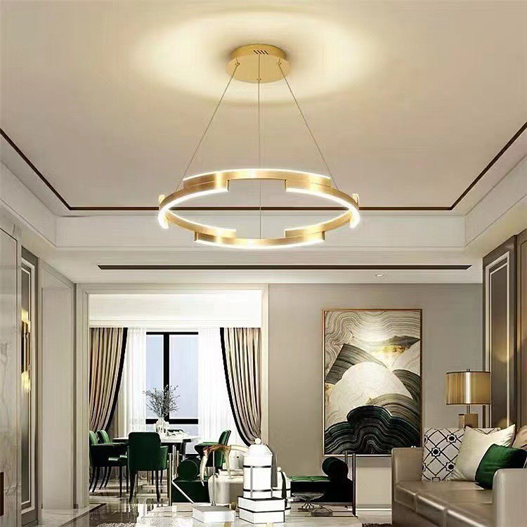 Підвісна люстра з пультом Longi Circle new D-60 см 50W 3000K-6000K Gold 240119-100002990
