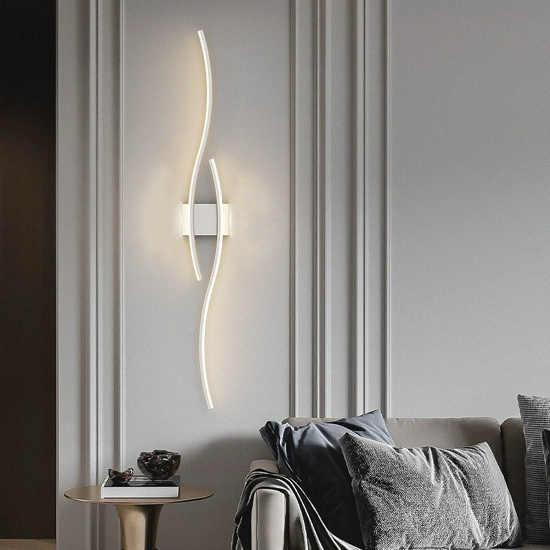 Бра Double Waves simple white Н-60 / Н-80 / Н-100 / Н-120 cm 3000-6000K 241019-100003887