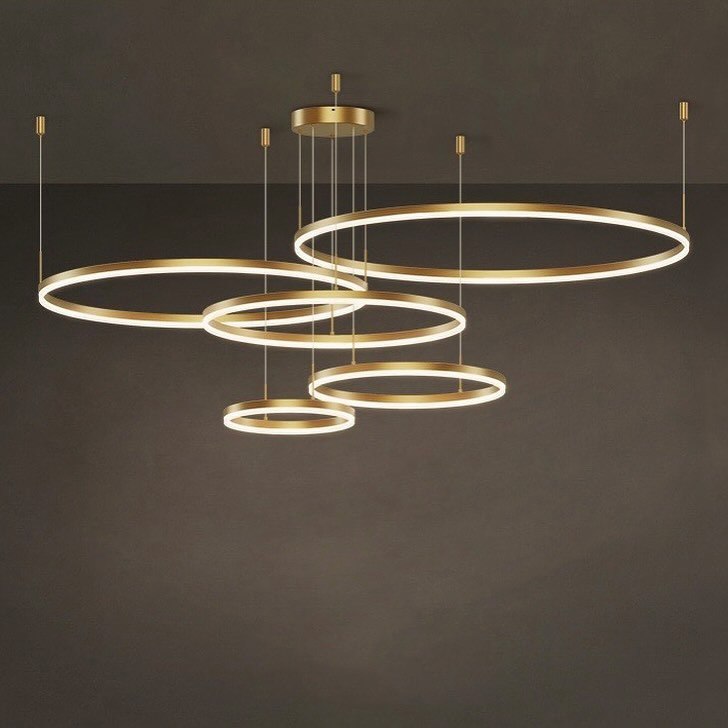 Підвісні люстри з пультом Kukho Circle 30+40+50+60+80 cm Gold / Black / Silver / White 3000K-6000K 240219-100003028