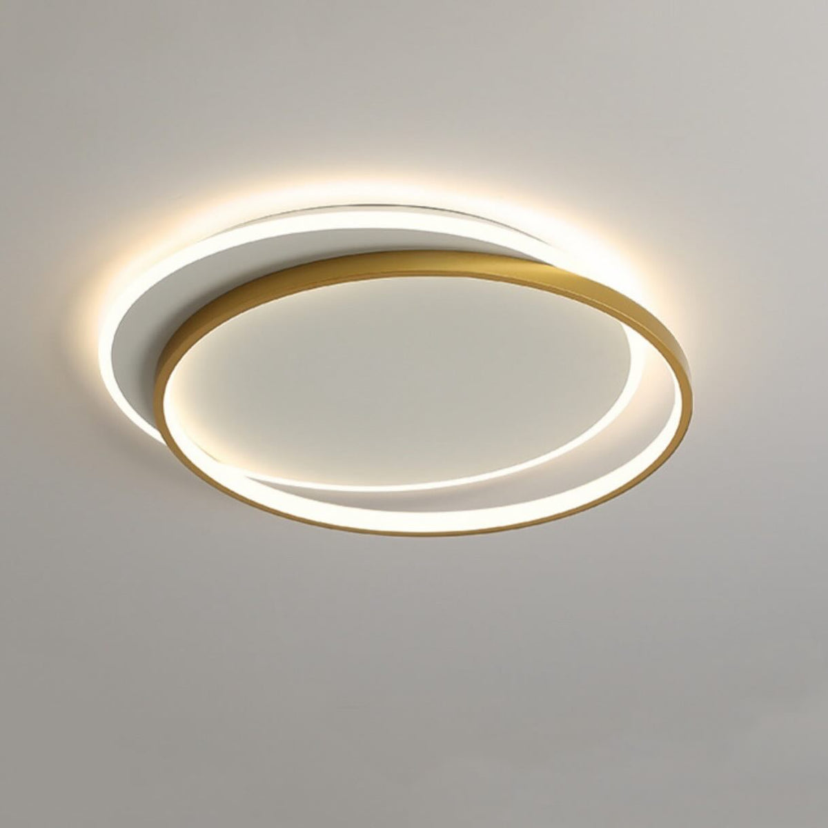 Стельовий світильник Double geometry 50*40 см 38W Gold + White 240258-100003061