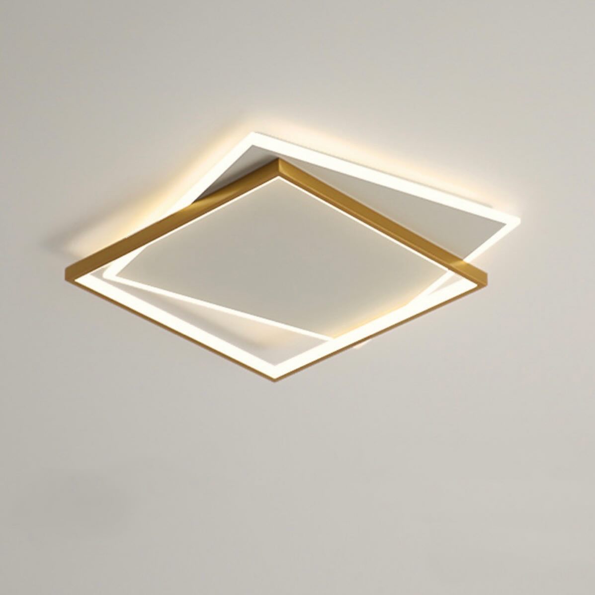 Стельовий світильник Double geometry Н- 6 см L- 50 см 48W Led Gold + White 240258-100003062