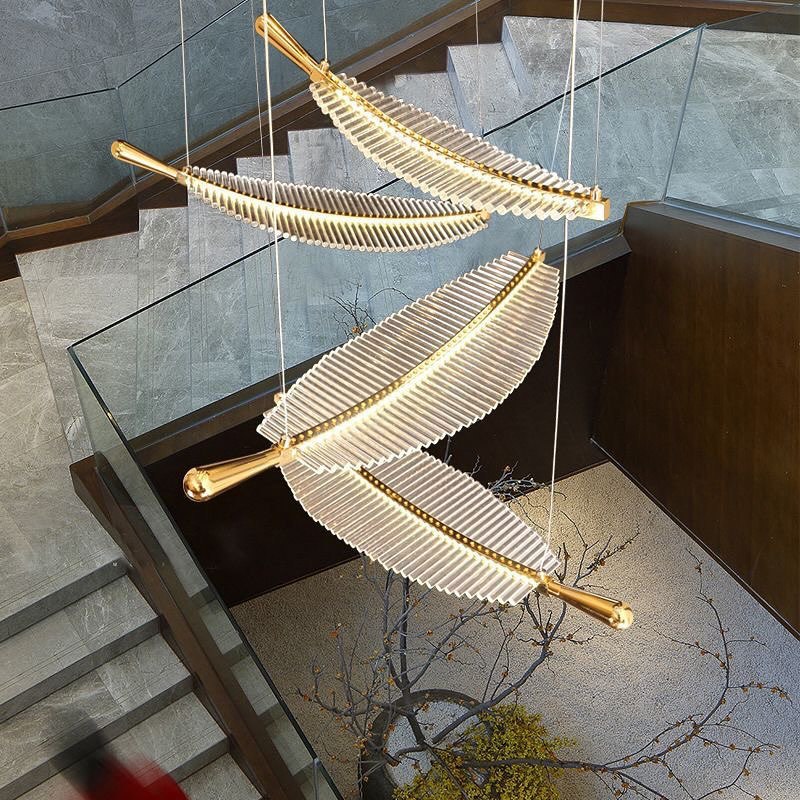 Підвісні світильники Feather gold L-45 см / L-60 см 3000К Gold 240218-100003065
