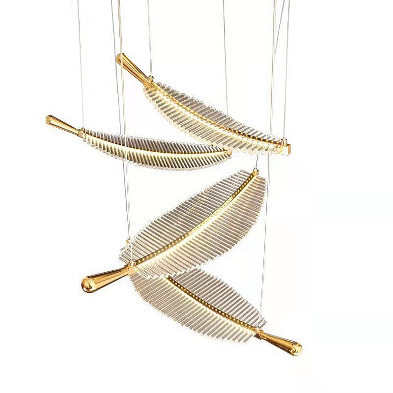 Підвісні світильники Feather gold L-45 см / L-60 см 3000К Gold 240218-100003065