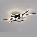 Люстра стельова світлодіодна L-86 см 3000K-6000K W-36 см Н-13 см 102W Black Wave ceiling 260119-100007086