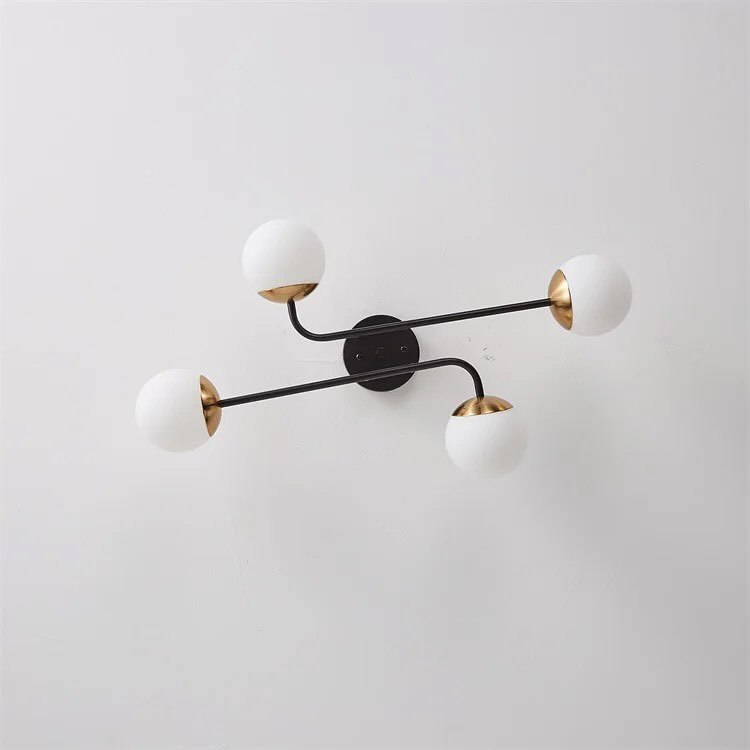 Люстра Lamia 4 L-70 см W-38 см Н-17 см Е27*4 Black+Gold+White Matte 240327-100003096