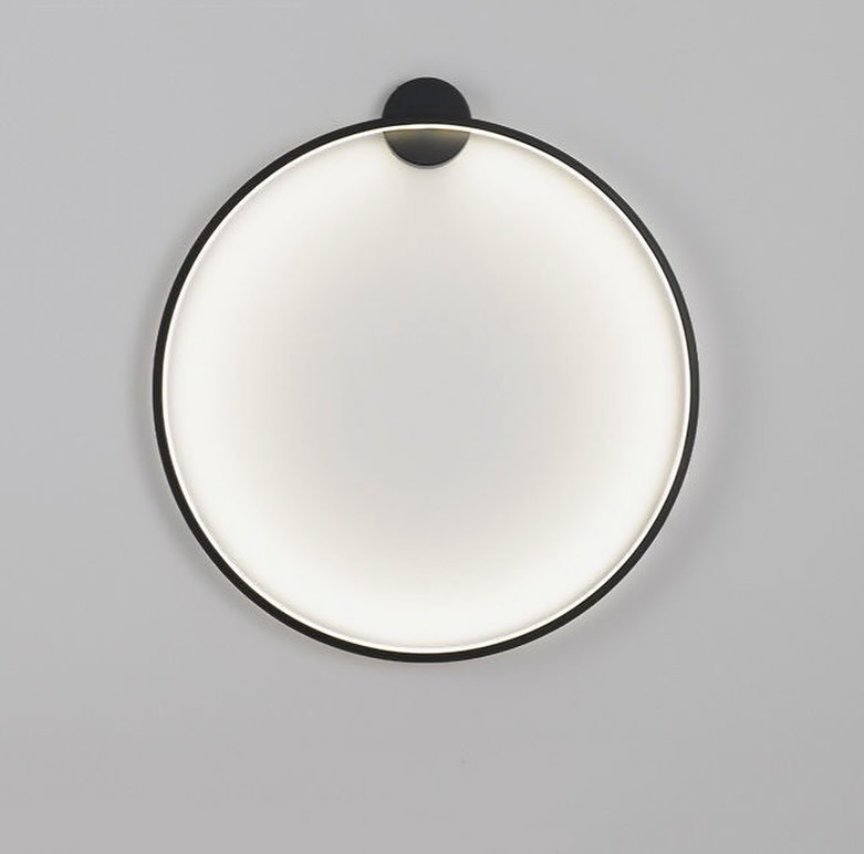Бра Round led D-30 см / D-50 см / D-60 см / D-80 см / D-100 см / D-120 см Black 240358-100003101