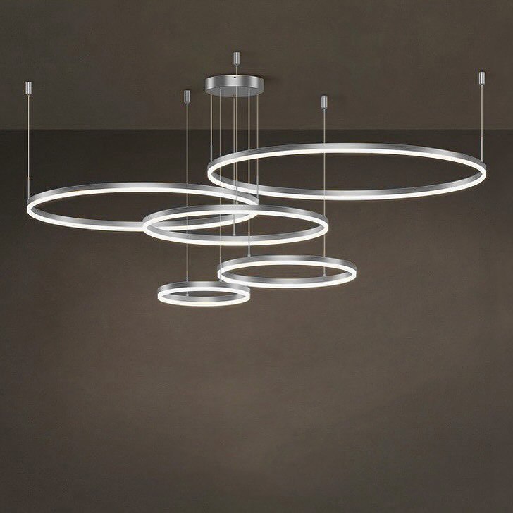 Підвісні люстри з пультом Kukho Circle 30+40+50+60+80 cm Gold / Black / Silver / White 3000K-6000K 240219-100003028